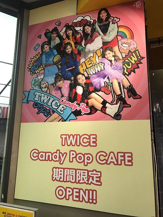 TWICE khai trương quán cà phê 「Candy Pop」 tại Shibuya Tokyo. Hôm nay là Tokyo, ngày mai là Osaka và sẽ được mở cửa đến 4/3. 