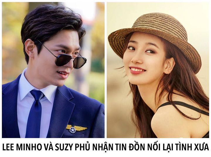 Sáng nay tờ News1 đưa tin Lee Min Ho và Suzy yêu lại từ đầu và đang bí mật hẹn hò. Lập tức phía Lee Min Ho phản hồi: “Sau khi xác minh với cậu ấy, không có chuyện cậu ấy quay lại với Suzy. Tin hai người họ bị bắt gặp hẹn hò là vô căn cứ.” JYP Entertainmen