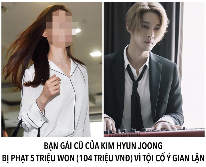 S&aacute;ng ng&agrave;y 8/2, T&ograve;a &aacute;n quận ph&iacute;a đ&ocirc;ng Seoul đ&atilde; tuy&ecirc;n &aacute;n c&ocirc; Choi Hye Mi tội cố &yacute; gian lận v&agrave; phải nộp phạt 5 triệu won (104 triệu VNĐ). Đồng thời b&aacute;c bỏ mức &aacute;n 1 năm 4 th&aacute;ng t&ugrave; giam m&agrave; c&ocirc;ng tố vi&ecirc;n từng đề nghị. Trước đ&oacute; Kim Hyun Joong đ&atilde; đệ đơn kiện bạn g&aacute;