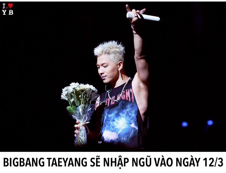 Vừa cưới vợ, Taeyang đ&atilde; chuẩn bị tinh thần đi l&iacute;nh tại ngũ. Dự kiến anh sẽ xuất ngũ v&agrave;o 12/12/2019