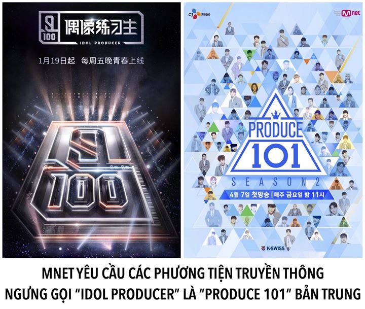 Đại diện Mnet tiếp tục đấu tranh làm rõ việc đạo nhái trắng trợn của iQiyi, đơn vị từng ăn cắp ‘Show Me The Money’ xào nấu thành ‘The Rap Of China’. Ngoài tuyên bố trước đây nhấn mạnh rằng ‘Idol Producer’ chưa từng mua bản quyền hay là phiên bản khác của 