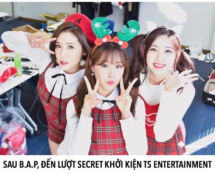 Th&aacute;ng 08/2017, SECRET Song Ji Eun nộp đơn l&ecirc;n Hội đồng H&ograve;a giải Thương mại H&agrave;n Quốc để x&aacute;c nhận rằng hợp đồng của c&ocirc; với TS Entertainment l&agrave; v&ocirc; hiệu lực do c&ocirc;ng ty kh&ocirc;ng tu&acirc;n thủ c&aacute;c điều khoản. Trong đ&oacute; bao gồm c&aacute;c nghĩa vụ quản l&yacute; đơn thuần v&agrave; minh bạch