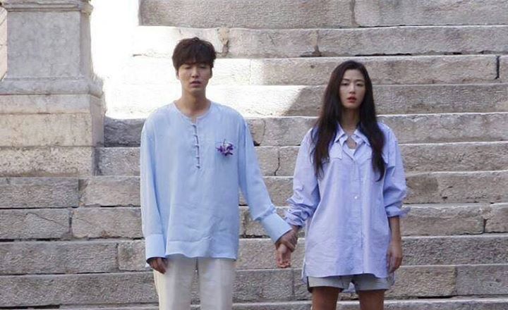 Hình ảnh Lee Min Ho và Jun Ji Hyun quay SBS "The Legend Of The Blue Sea" tại Tây Ban Nha