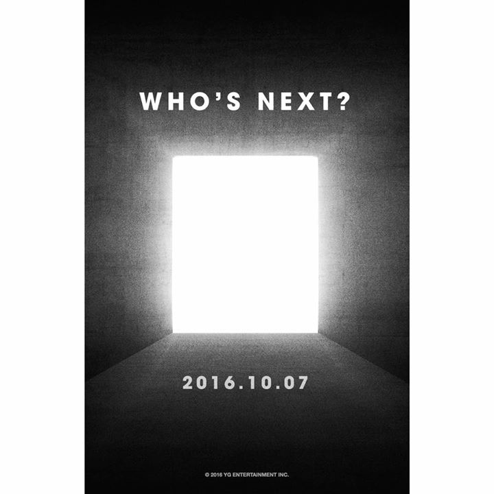 YG tung teaser "WHO'S NEXT?" cho gà nhà comeback vào ngày 7/10