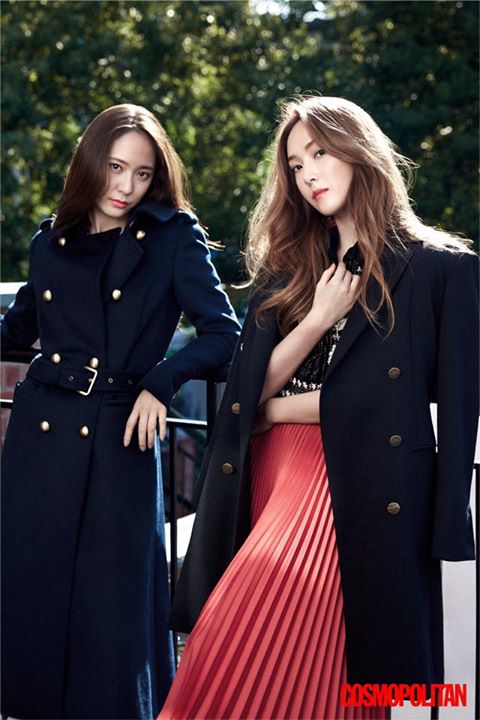 "Chị em nhà Jung" Jessica và Krystal trên tạp chí Cosmopolitan Korea tháng 11