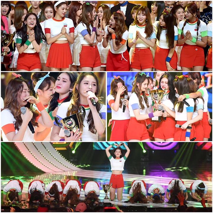 I.O.I đã giành chiếc cúp đầu tiên cho "Very Very Very" và cũng là cúp đầu tiên cho OT11 trên Show Champion hôm nay trước Davichi, Park Hyo Shin, Bolbbalgan4 và BTS