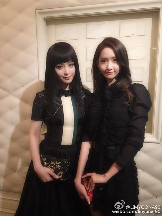 SNSD Yoona cập nhật Weibo cùng Phạm Băng Băng tại sự kiện của Louis Vuitton tối qua