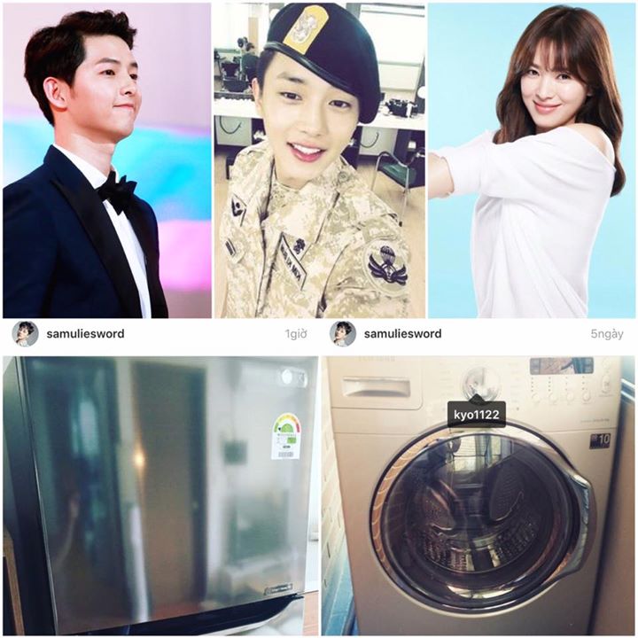 News: Song Joong Ki đã tặng tủ lạnh và Song Hye Kyo đã tặng máy giặt làm quà tân gia cho Kim Min Suk nhân dịp anh chàng chuyển về nhà mới. 