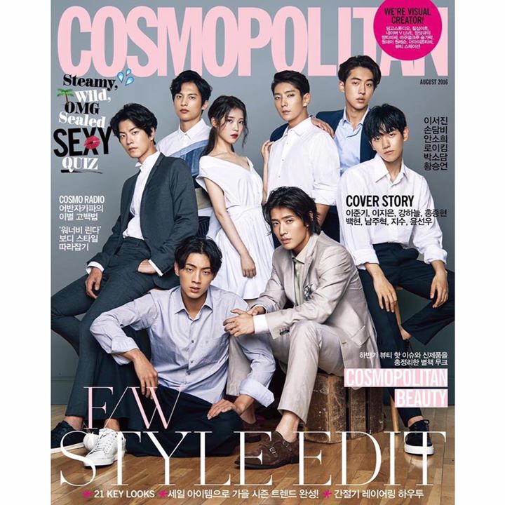 "Nhược Hi" IU và các hoàng tử của Scarlet Heart - Goryeo (Bộ Bộ Kinh Tâm bản Hàn) trên bìa tạp chí Cosmopolitan tháng 7: Lee Jun Ki, Kang Ha Neul, Hong Jong Hyun, Yoon Sun Woo, Nam Joo Hyuk, Jisoo và EXO Baekhyun