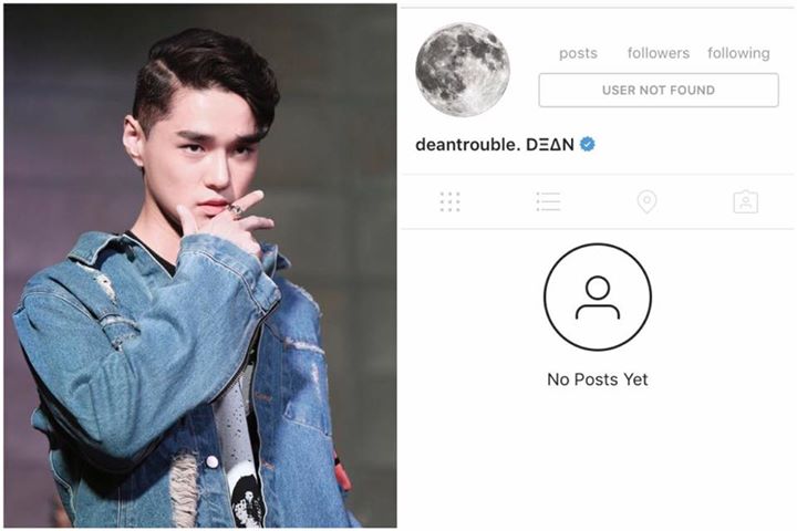 News: Dean đã vô hiệu hoá tài khoản Instagram sau khi tin đồn phẫu thuật thẩm mĩ mắt, mũi, cằm lan truyền trên mạng.