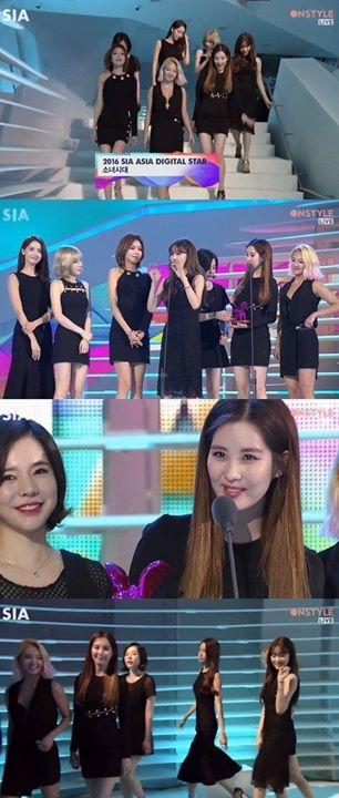 Bài báo: 'SIA 2016' SNSD thắng giải Digital Star Award