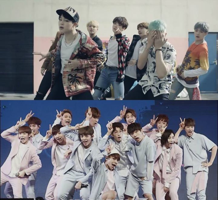 [Insiz] Màn biểu diễn của Seventeen và màn biểu diễn của Bangtan