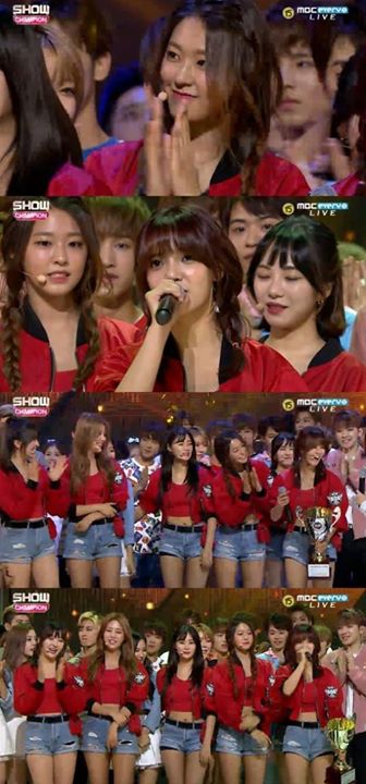 Bài báo: AOA giành #1 trên Show Champion... đã giành được hai cúp "Chúng tôi sẽ làm việc chăm chỉ"