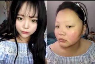 [Instiz] Ảnh trước và sau khi trang điểm của ulzzang trên mạng