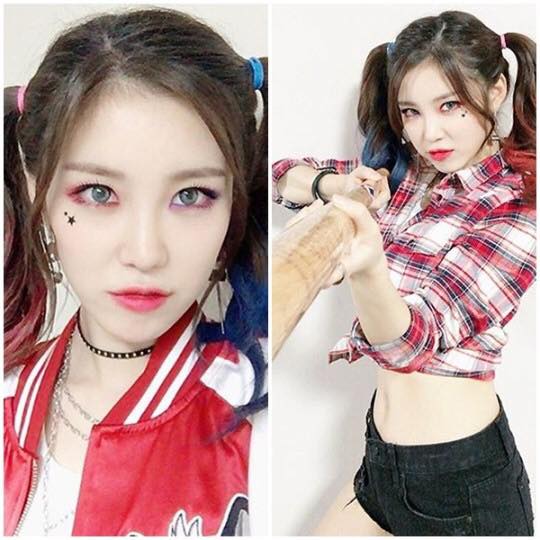 Bài báo: "Girl Crush" Phong cách Harley Quinn sexy của Jun Hyosung