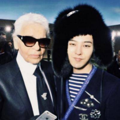 [naver] GD, chụp ảnh kỉ niệm với Karl Lagerfeld