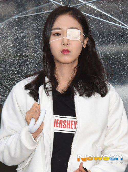 Bài báo: Girlfriend Shinbi đeo miếng che mắt vì bị nhiễm trùng
