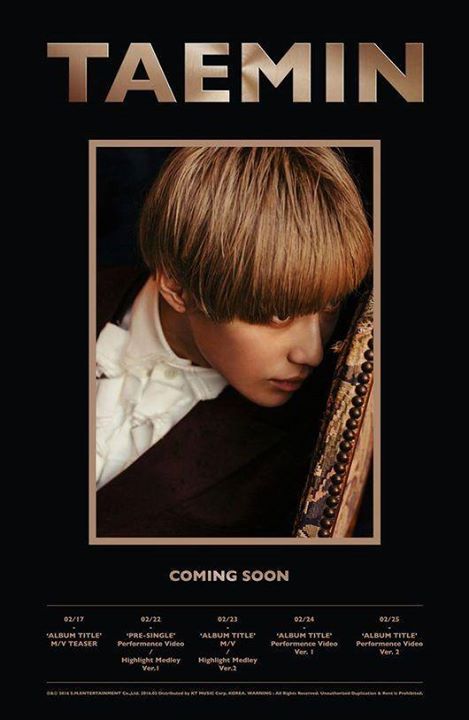 Bài báo: SHINee Taemin xác nhận solo comback vào ngày 23... Full album đầu tiên