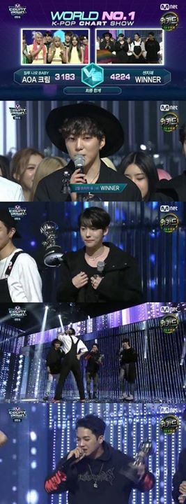 Bài báo: WINNER giành #1 trên 'M! Countdown' cùng 'Sentimental'