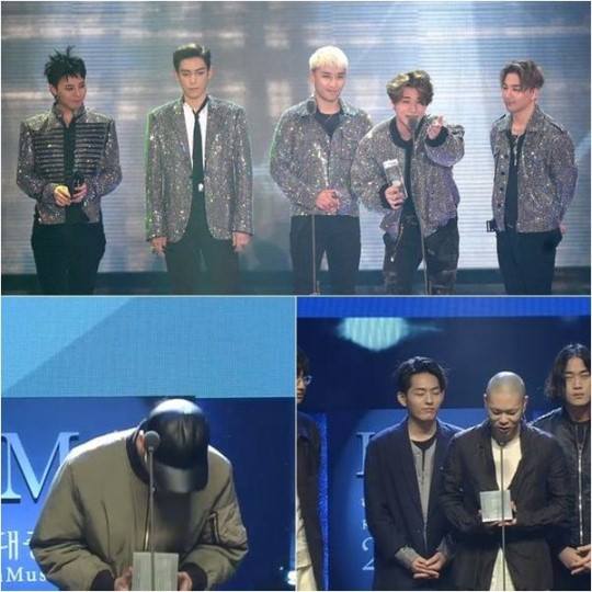 Bài báo: Bigbang giật 3 cúp + E-Sens thắng 2 + Hyukoh 2 tại Korean Music Awards thứ 13