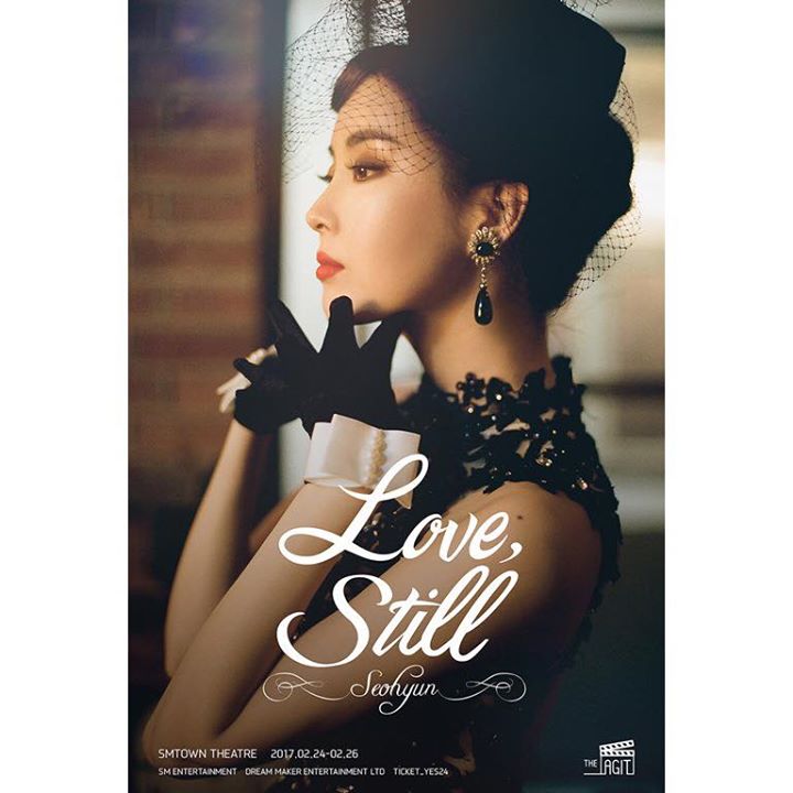 SNSD Seohyun sẽ tổ chức solo concert đầu tiên mang tiên "LOVE, STILL" trong 3 ngày từ 24 đến 26/2 tại SM Town Theatre. 