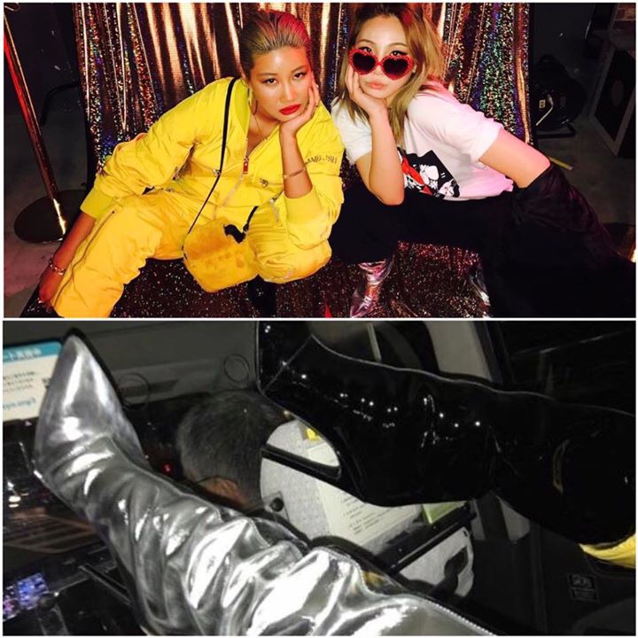 CL gây tranh cãi với tấm hình trong xe taxi