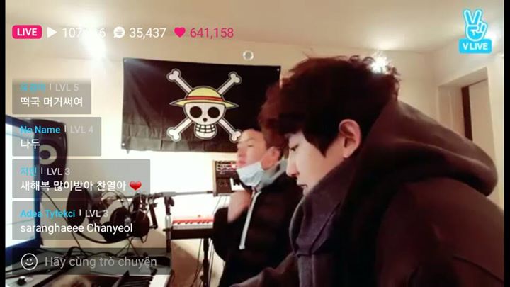 [CAP] 170102 Chanyeol on Vlive.