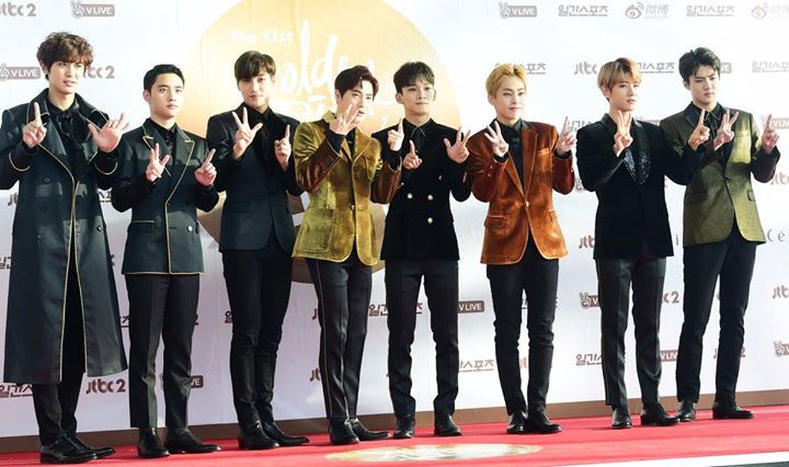 [NEWSPIC/TRANS] 170114 EXO @ 31th GDA - Red Carpet