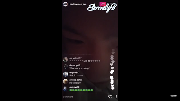 [VIDEO] 170128 Baekhyun Live Stream on IG