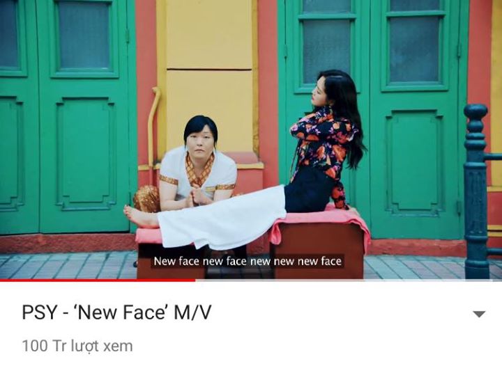 “New Face” của PSY cán mốc 100 triệu views trên Youtube 