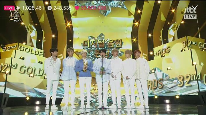 BTS thắng Bonsang Digital tại Golden Disc Awards lần thứ 32