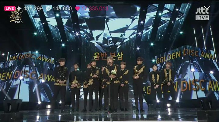 SEVENTEEN thắng Disc Bonsang tại Golden Disc Awards lần thứ 32