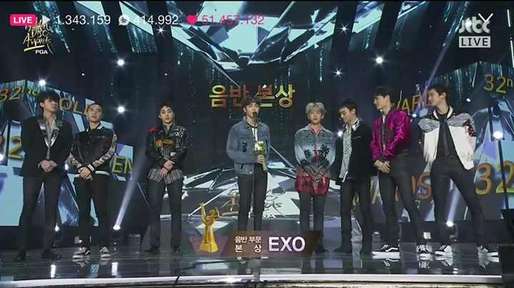 EXO thắng Disc Bonsang tại Golden Disc Awards lần thứ 32