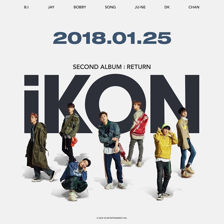 iKON sẽ comeback với full album mới “RETURN” vào ngày 25/1
