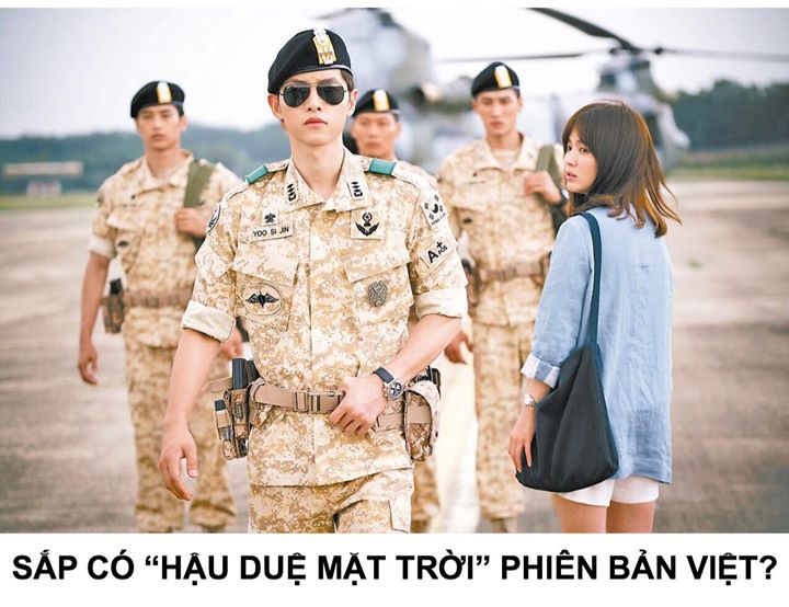 Theo thông tin đang xôn xao trên mạng, “Hậu Duệ Mặt Trời” đã được ekip chuyển thể “She Was Pretty” - Mối Tình Đầu Của Tôi và “Vì Sao Đưa Anh Tới” mua bản quyền. Khả năng đại úy Yoo và bác sĩ Kang sẽ được Việt hóa.