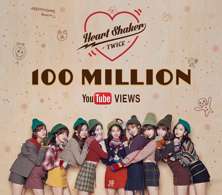 Heart Shaker là MV thứ 7 của TWICE đạt 100 triệu views 