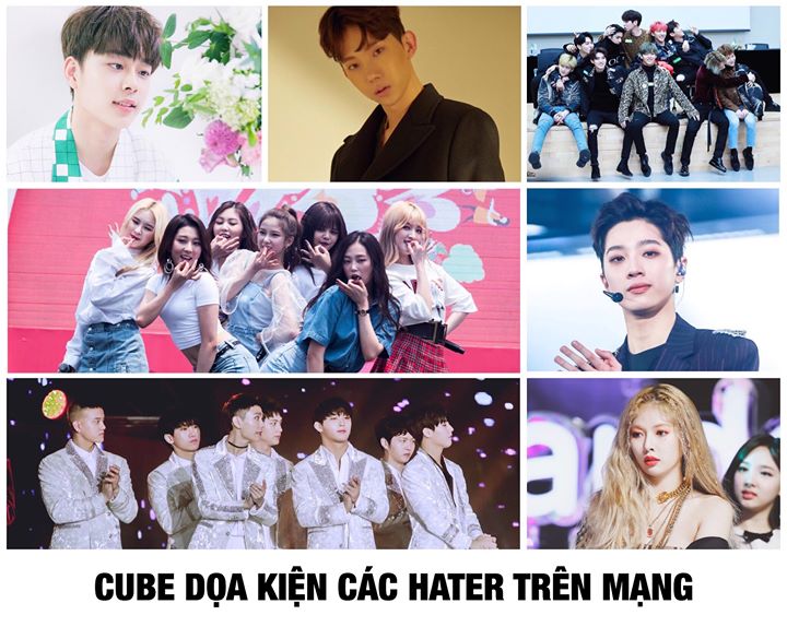 Công ty cảnh cáo hater ngừng phát tán các bình luận ác ý, tung tin đồn vô căn cứ, quấy rối tình dục, xúc phạm hình ảnh nghệ sĩ. Nếu không họ sẽ có hành động pháp lý không khoan nhượng và chủ động giám sát, thu thập mọi dữ liệu. Cube cũng kêu gọi mọi người