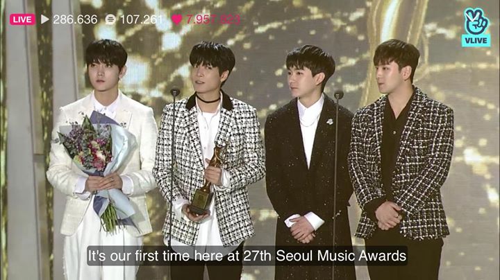 NU&rsquo;EST W thắng Bonsang tại Seoul Music Awards lần thứ 27