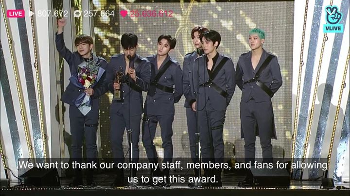 MONSTA X thắng giải Discovery of the Year tại Seoul Music Awards lần thứ 27