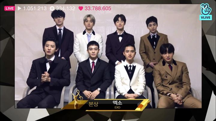 EXO thắng Bonsang và Fandom School Award tại Seoul Music Awards lần thứ 27