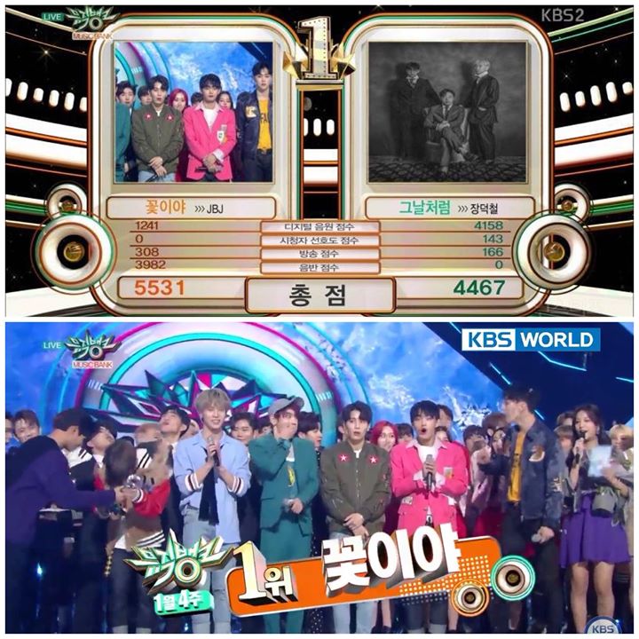 JBJ gi&agrave;nh chiến thắng đầu ti&ecirc;n tr&ecirc;n Music Bank trước &ldquo;Good Old Days&rdquo; của Jang Deok Cheol