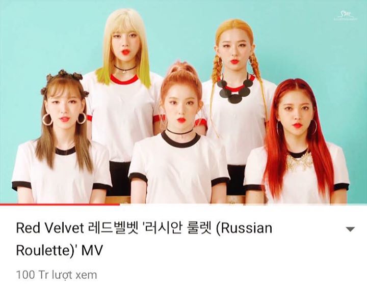 “Russian Roulette” là MV đầu tiên của Red Velvet cán mốc 100 triệu views Youtube 