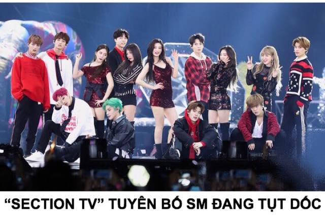 V&agrave;o buổi ph&aacute;t s&oacute;ng ng&agrave;y 28/1 tr&ecirc;n MBC &ldquo;Section TV&rdquo;, c&aacute;c ph&oacute;ng vi&ecirc;n đ&atilde; thảo luận về hoạt động của SM Entertainment v&agrave; kết luận: &ldquo;Thực tế l&agrave; SM đang gặp nguy hiểm&rdquo;, v&agrave; &ldquo;C&aacute;c nghệ sĩ SM kh&ocirc;ng đ&aacute;p ứng được mong đợi.&rdquo;