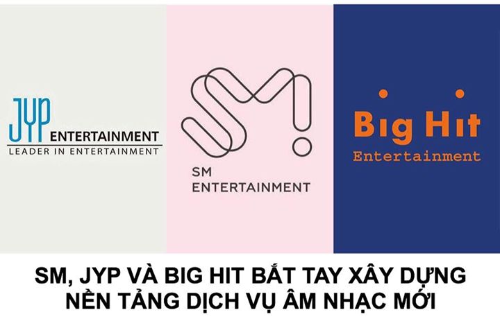 Vào sáng nay truyền thông Hàn Quốc đưa tin SM Entertainment, JYP Entertainment và Big Hit Entertainment sẽ có một cú bắt tay bất ngờ. Theo đó 3 công ty giải trí này sẽ cùng với SK Telecom thành lập một trang phân phối nội dung âm nhạc mới có tên là B2B, v