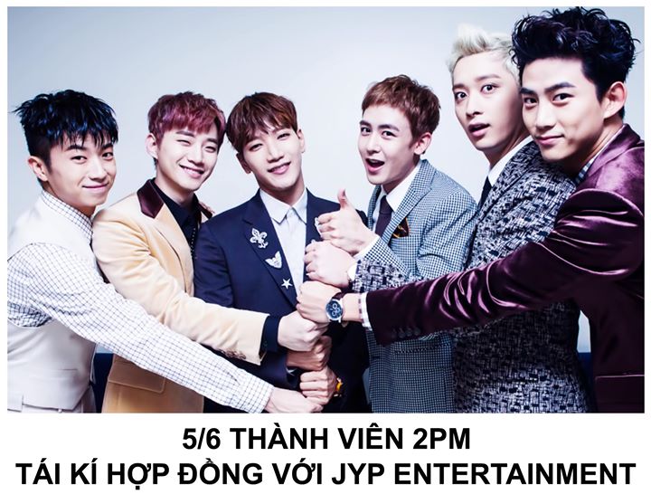 C&ocirc;ng ty cho biết trừ Taecyeon sẽ thảo luận sau khi xuất ngũ th&igrave; Jun.K, Nichkhun, Wooyoung, Junho v&agrave; Chansung đều đ&atilde; t&aacute;i k&iacute;. Đ&acirc;y l&agrave; lần thứ hai nh&oacute;m gia hạn với JYP kể từ năm 2015.