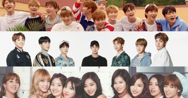 Wanna One, BTS và TWICE dẫn đầu bảng xếp hạng giá trị thương hiệu ca sĩ Hàn Quốc tháng 1