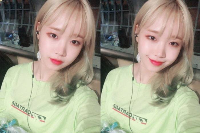 Pann: Hul Choi Yoojung nhuộm t&oacute;c v&agrave;ng!!!! 