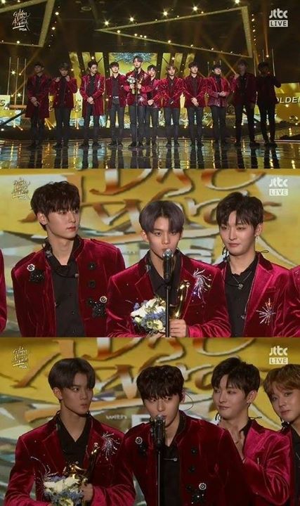 Bài báo: Wanna One nhận cúp tân binh của năm... "Chúng mình luôn yêu quý và biết ơn Wannables"