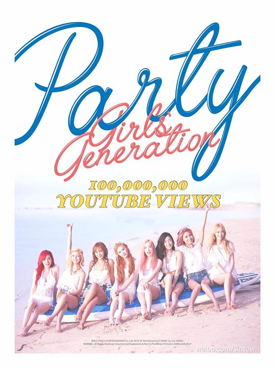 “PARTY” của SNSD cán mốc 100 triệu views