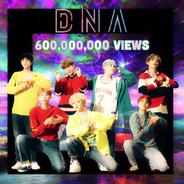 “DNA” của BTS là MV nhóm nhạc K-Pop đầu tiên cán mốc 600 triệu views trên Youtube